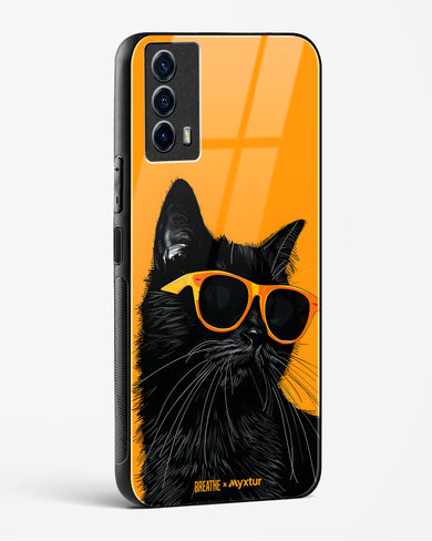 Feline Flair [BREATHE] Glass Case Phone Cover (Vivo)