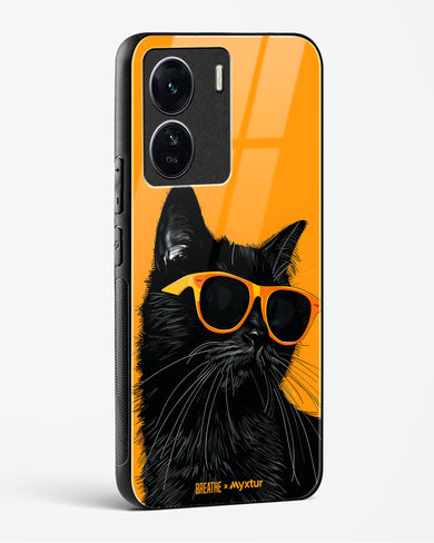 Feline Flair [BREATHE] Glass Case Phone Cover (Vivo)