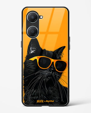 Feline Flair [BREATHE] Glass Case Phone Cover (Vivo)