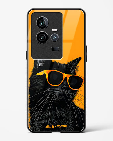 Feline Flair [BREATHE] Glass Case Phone Cover (Vivo)