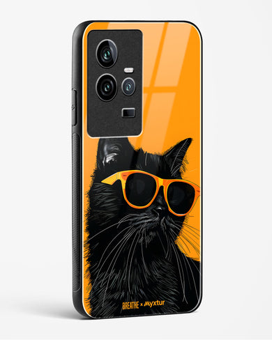 Feline Flair [BREATHE] Glass Case Phone Cover (Vivo)