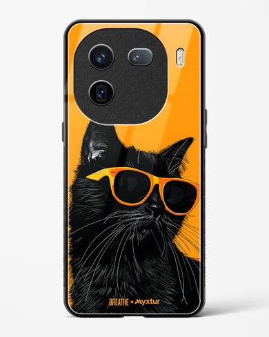 Feline Flair [BREATHE] Glass Case Phone Cover (Vivo)