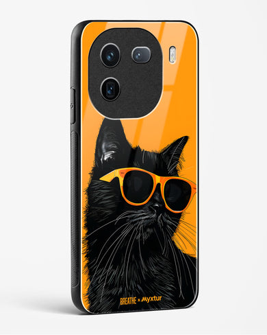 Feline Flair [BREATHE] Glass Case Phone Cover (Vivo)