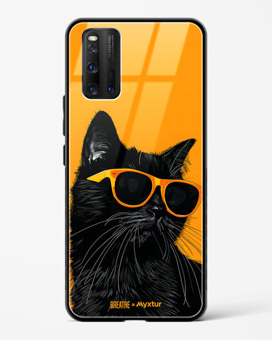 Feline Flair [BREATHE] Glass Case Phone Cover (Vivo)