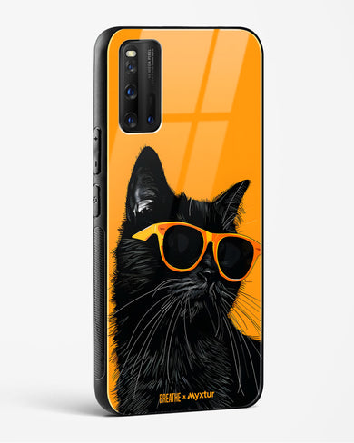 Feline Flair [BREATHE] Glass Case Phone Cover (Vivo)