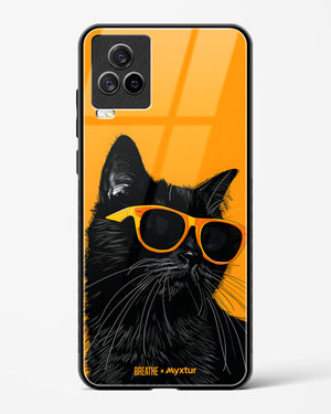 Feline Flair [BREATHE] Glass Case Phone Cover (Vivo)