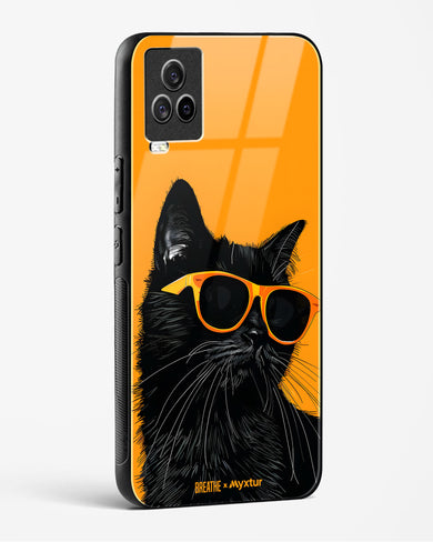 Feline Flair [BREATHE] Glass Case Phone Cover (Vivo)