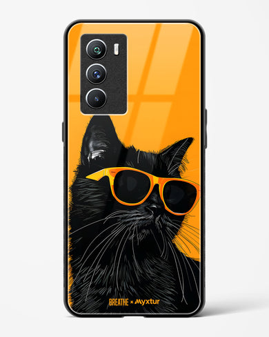 Feline Flair [BREATHE] Glass Case Phone Cover (Vivo)