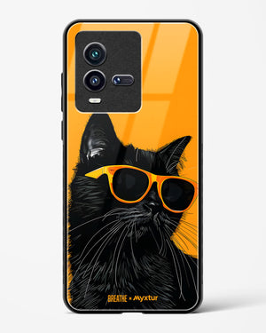 Feline Flair [BREATHE] Glass Case Phone Cover (Vivo)