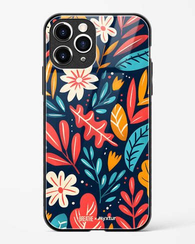 Bold Garden Bloom [BREATHE] Glass Case Phone Cover (Apple)