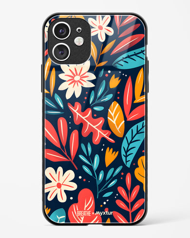 Bold Garden Bloom [BREATHE] Glass Case Phone Cover (Apple)