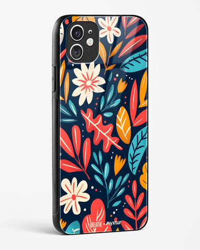 Bold Garden Bloom [BREATHE] Glass Case Phone Cover (Apple)