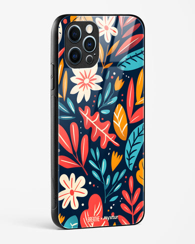 Bold Garden Bloom [BREATHE] Glass Case Phone Cover (Apple)