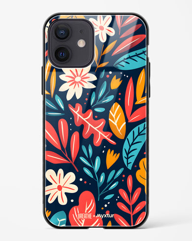 Bold Garden Bloom [BREATHE] Glass Case Phone Cover (Apple)