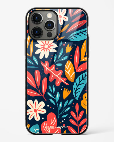 Bold Garden Bloom [BREATHE] Glass Case Phone Cover (Apple)