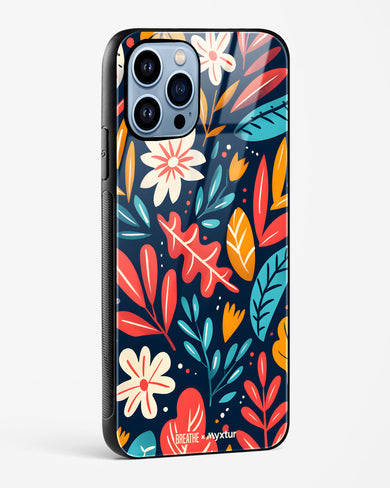 Bold Garden Bloom [BREATHE] Glass Case Phone Cover (Apple)