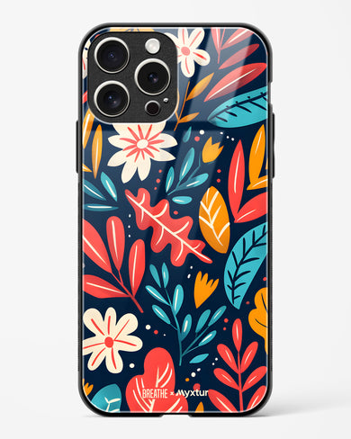 Bold Garden Bloom [BREATHE] Glass Case Phone Cover (Apple)