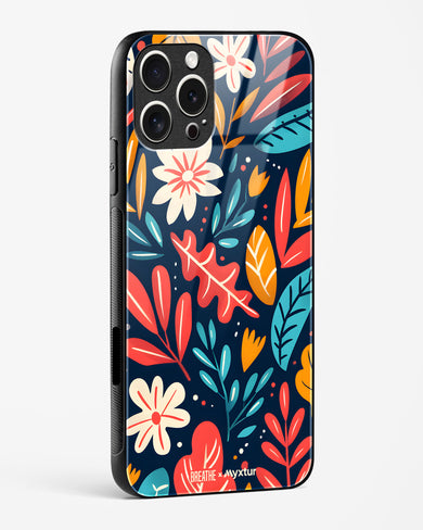 Bold Garden Bloom [BREATHE] Glass Case Phone Cover (Apple)