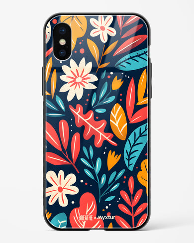 Bold Garden Bloom [BREATHE] Glass Case Phone Cover (Apple)