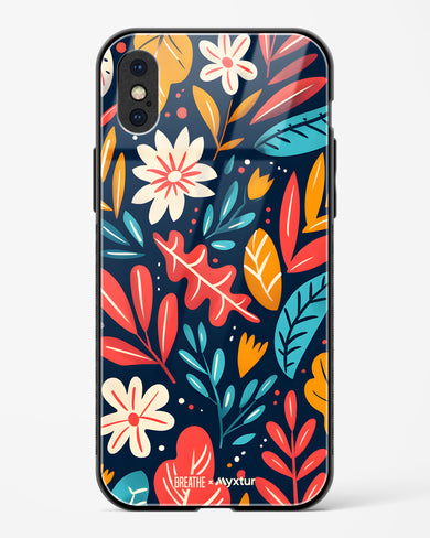 Bold Garden Bloom [BREATHE] Glass Case Phone Cover (Apple)