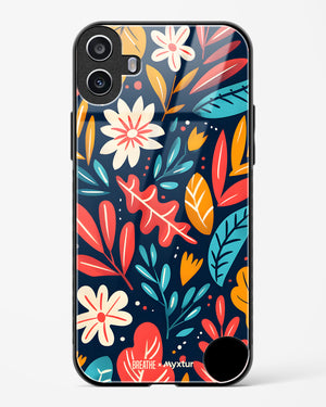 Bold Garden Bloom [BREATHE] Glass Case Phone Cover (Nothing)