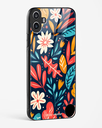 Bold Garden Bloom [BREATHE] Glass Case Phone Cover (Nothing)