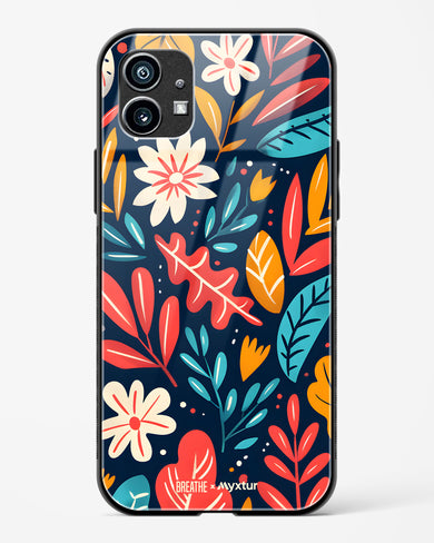 Bold Garden Bloom [BREATHE] Glass Case Phone Cover (Nothing)