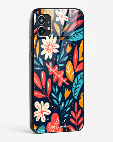 Bold Garden Bloom [BREATHE] Glass Case Phone Cover (Nothing)