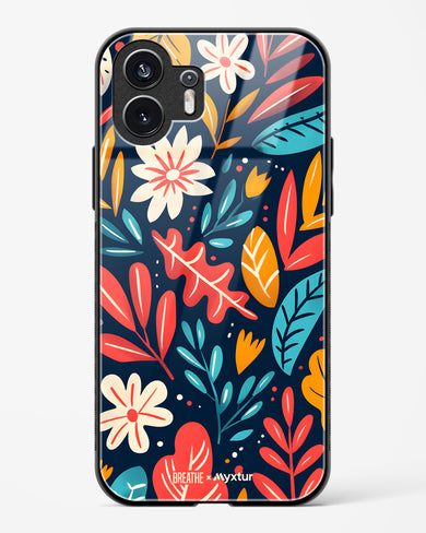 Bold Garden Bloom [BREATHE] Glass Case Phone Cover (Nothing)