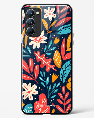 Bold Garden Bloom [BREATHE] Glass Case Phone Cover (Oppo)