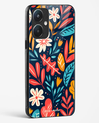 Bold Garden Bloom [BREATHE] Glass Case Phone Cover (Oppo)