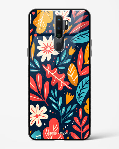 Bold Garden Bloom [BREATHE] Glass Case Phone Cover (Oppo)