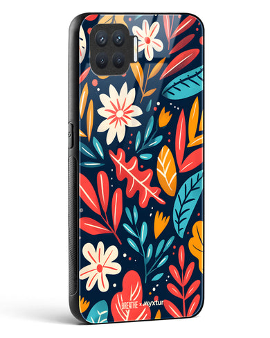 Bold Garden Bloom [BREATHE] Glass Case Phone Cover (Oppo)