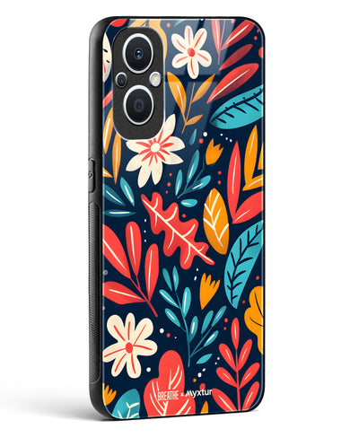 Bold Garden Bloom [BREATHE] Glass Case Phone Cover (Oppo)