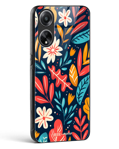 Bold Garden Bloom [BREATHE] Glass Case Phone Cover (Oppo)
