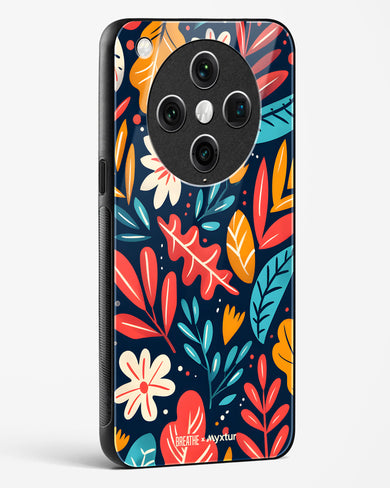Bold Garden Bloom [BREATHE] Glass Case Phone Cover (Oppo)