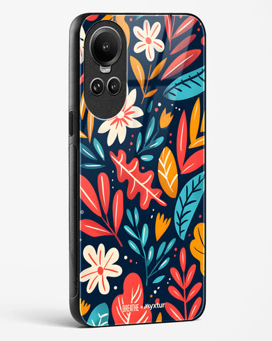 Bold Garden Bloom [BREATHE] Glass Case Phone Cover (Oppo)