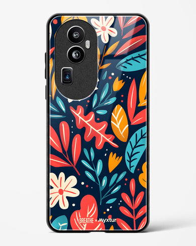 Bold Garden Bloom [BREATHE] Glass Case Phone Cover (Oppo)