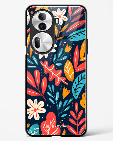 Bold Garden Bloom [BREATHE] Glass Case Phone Cover (Oppo)