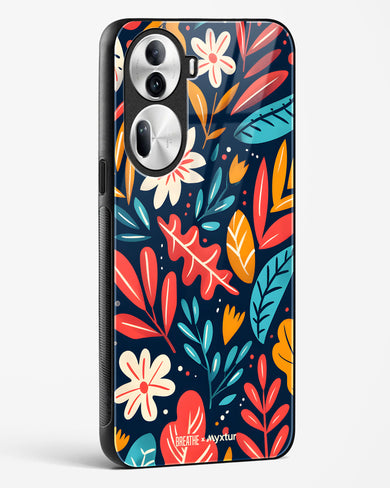 Bold Garden Bloom [BREATHE] Glass Case Phone Cover (Oppo)