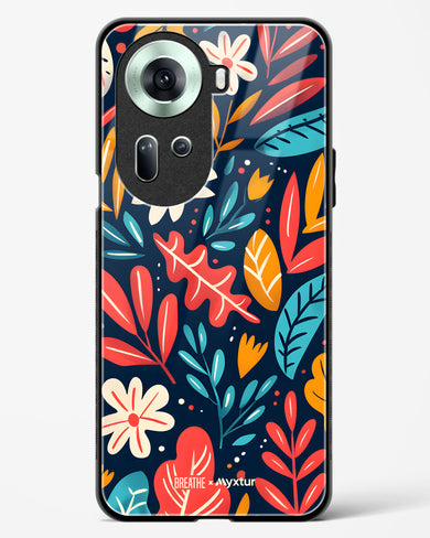 Bold Garden Bloom [BREATHE] Glass Case Phone Cover (Oppo)