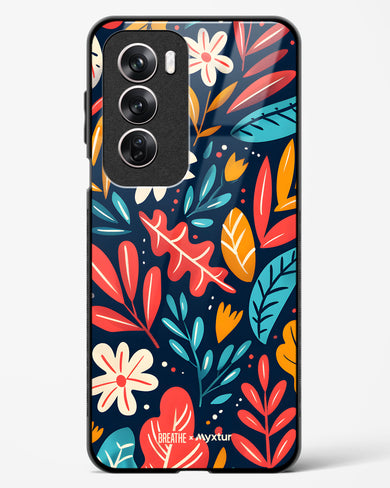 Bold Garden Bloom [BREATHE] Glass Case Phone Cover (Oppo)