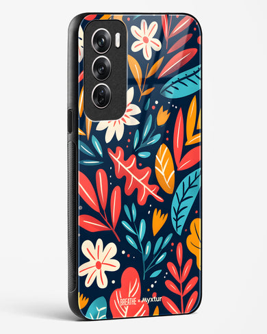 Bold Garden Bloom [BREATHE] Glass Case Phone Cover (Oppo)