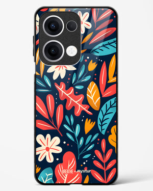 Bold Garden Bloom [BREATHE] Glass Case Phone Cover (Oppo)