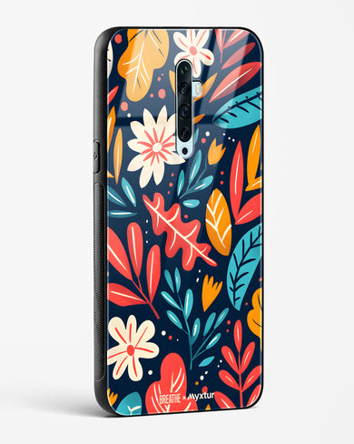 Bold Garden Bloom [BREATHE] Glass Case Phone Cover (Oppo)