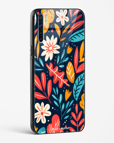 Bold Garden Bloom [BREATHE] Glass Case Phone Cover (Oppo)