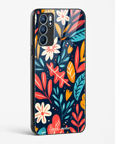 Bold Garden Bloom [BREATHE] Glass Case Phone Cover (Oppo)