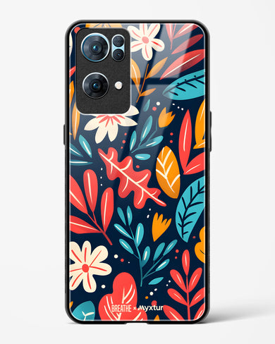 Bold Garden Bloom [BREATHE] Glass Case Phone Cover (Oppo)