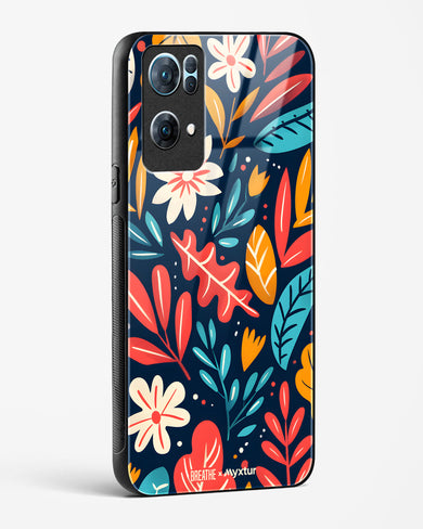 Bold Garden Bloom [BREATHE] Glass Case Phone Cover (Oppo)