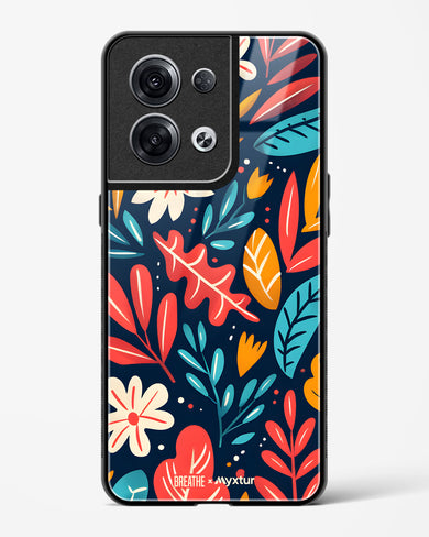 Bold Garden Bloom [BREATHE] Glass Case Phone Cover (Oppo)